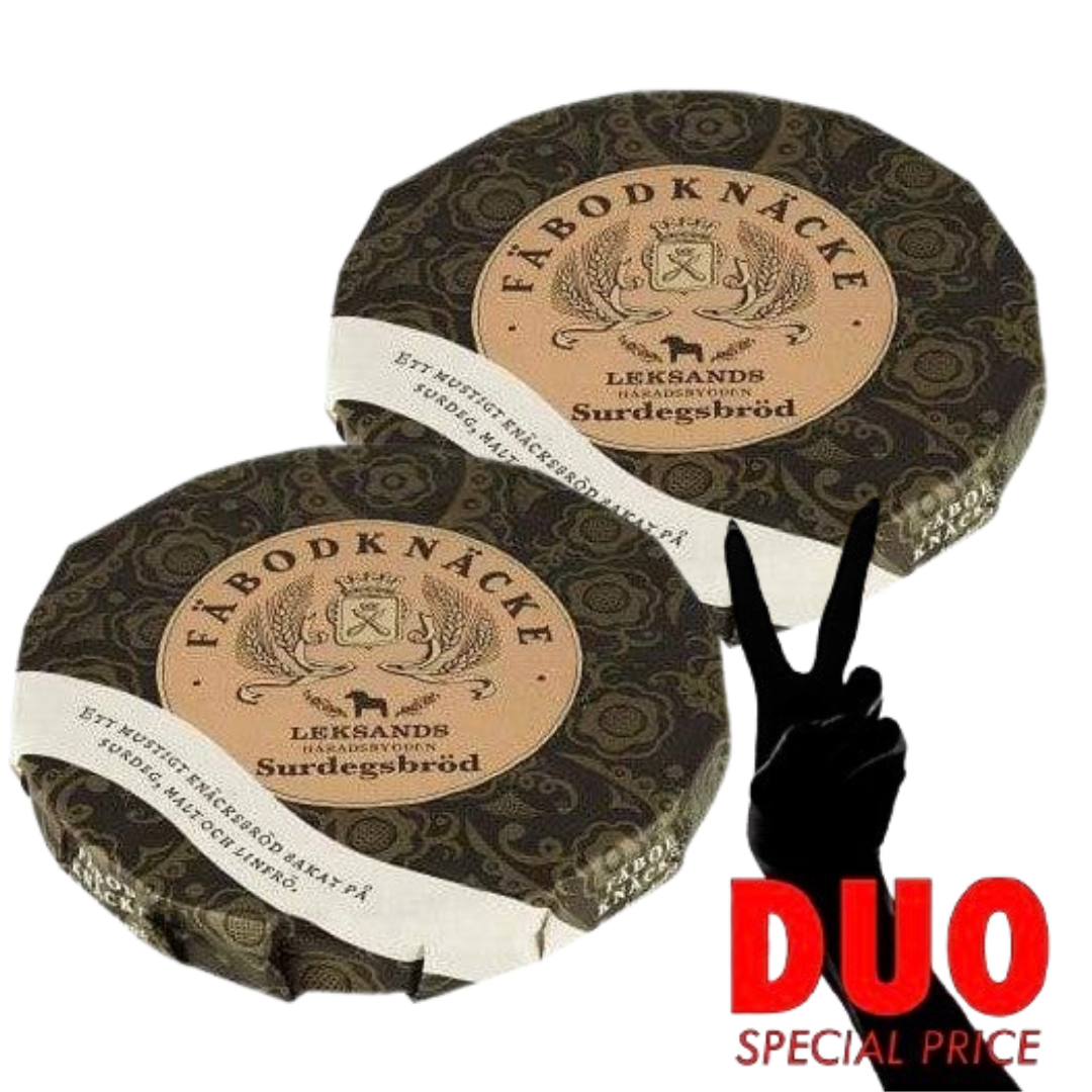 DUO Leksands Fäbodknäcke Surdeg 730 g × 2