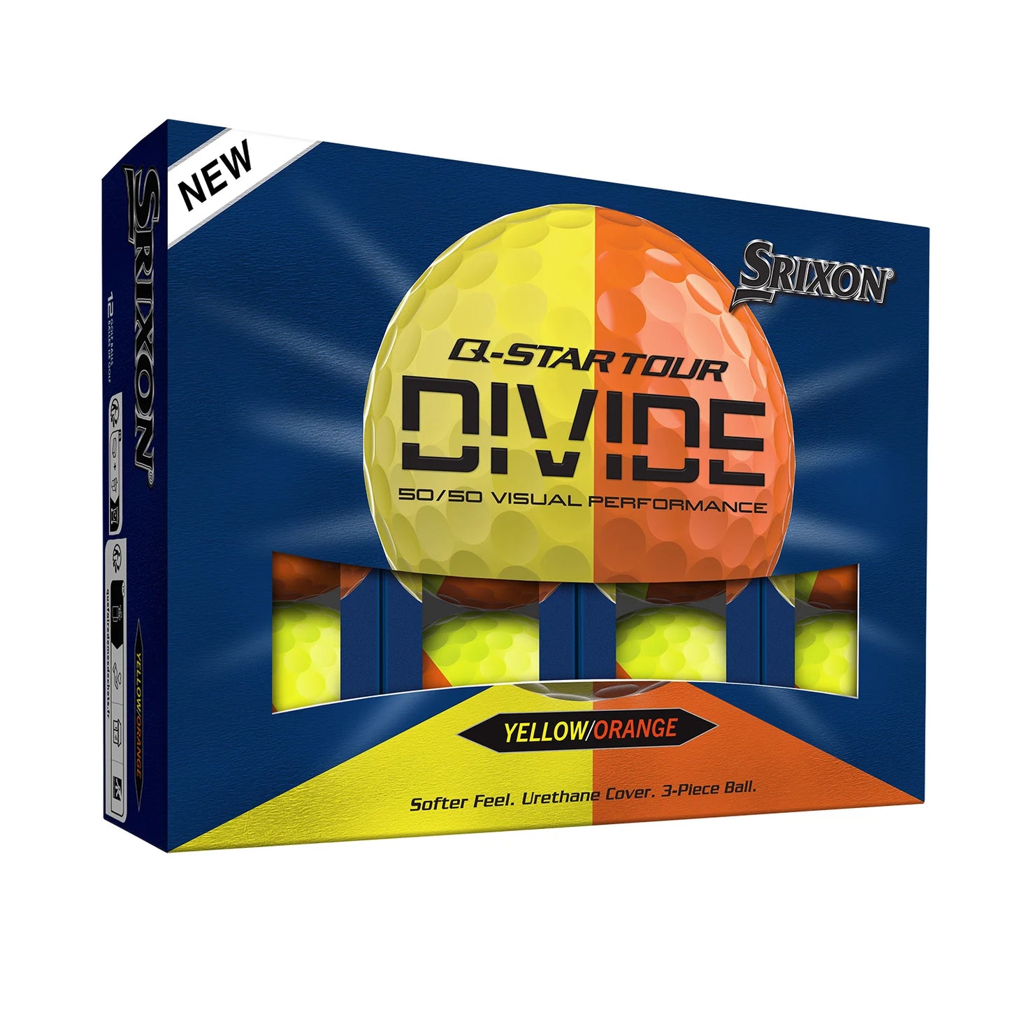 Srixon Q-Star Tour Divide Gul/Orange