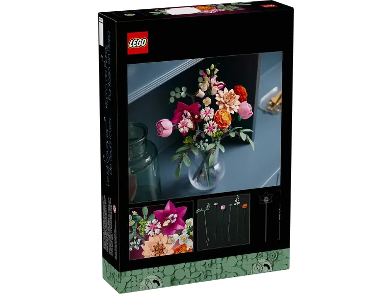 LEGO® Botanicals Vacker rosa blomsterbukett 10342