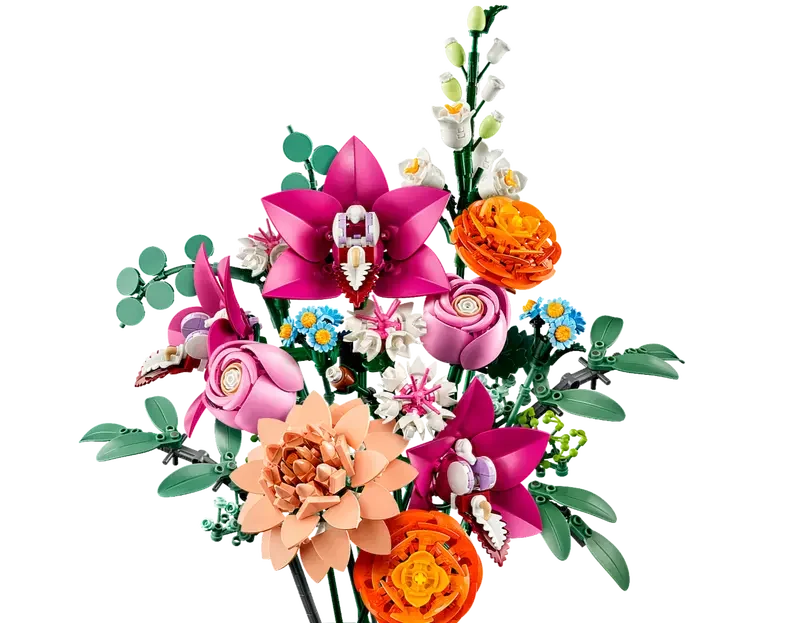 LEGO® Botanicals Vacker rosa blomsterbukett 10342