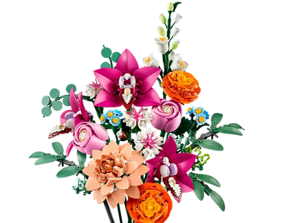 LEGO® Botanicals Vacker rosa blomsterbukett 10342