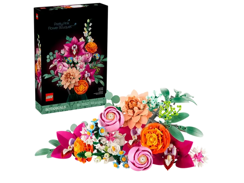 LEGO® Botanicals Vacker rosa blomsterbukett 10342