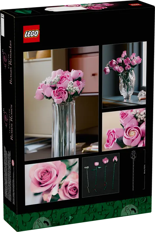 LEGO® Botanicals Bukett med rosa rosor 10374