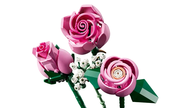 LEGO® Botanicals Bukett med rosa rosor 10374