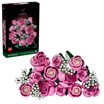 LEGO® Botanicals Bukett med rosa rosor 10374