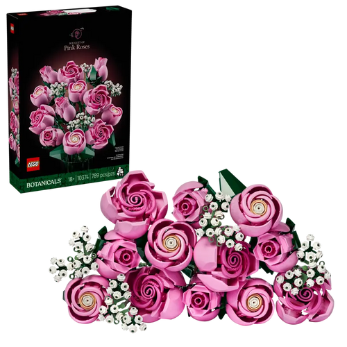 LEGO® Botanicals Bukett med rosa rosor 10374