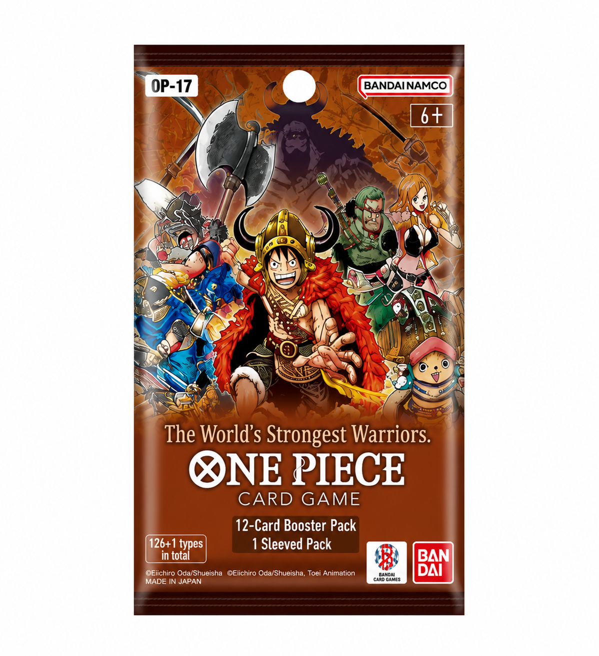 One Piece Card Game – The World's Strongest Warriors [OP-17] – Sleeved Booster Pack (Engelsk) – Förhandsbokning