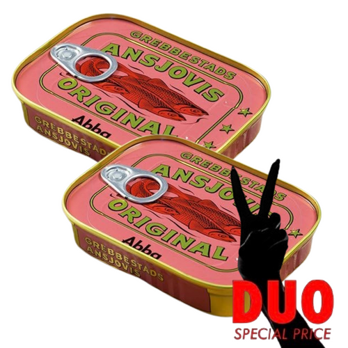DUO Abba Grebbestads Ansjovisfilé Original 125 g × 2