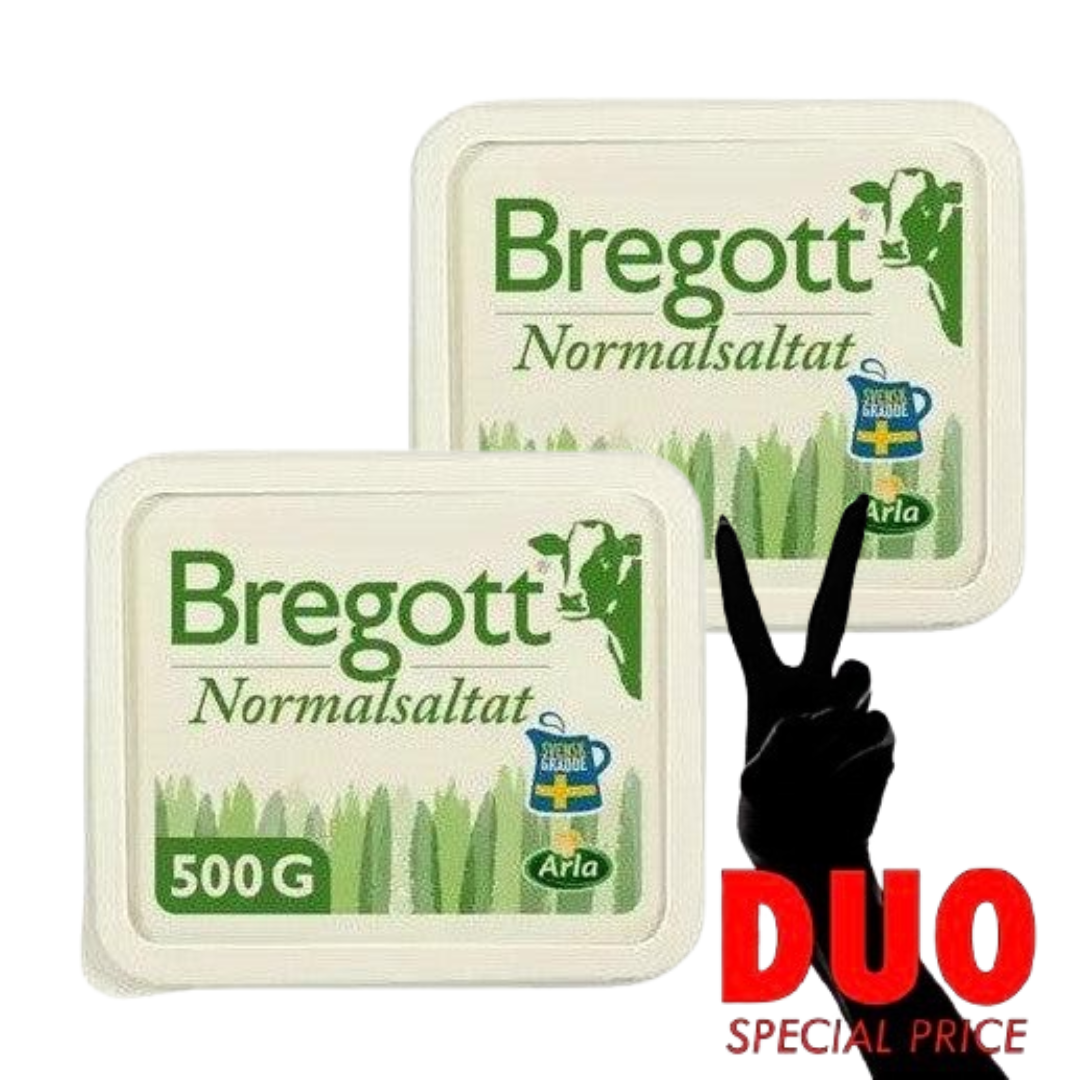 DUO Bregott Normalsaltat 500 g × 2
