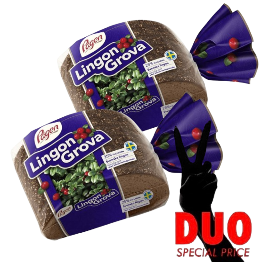 DUO Pågen Lingongrova 500 g × 2