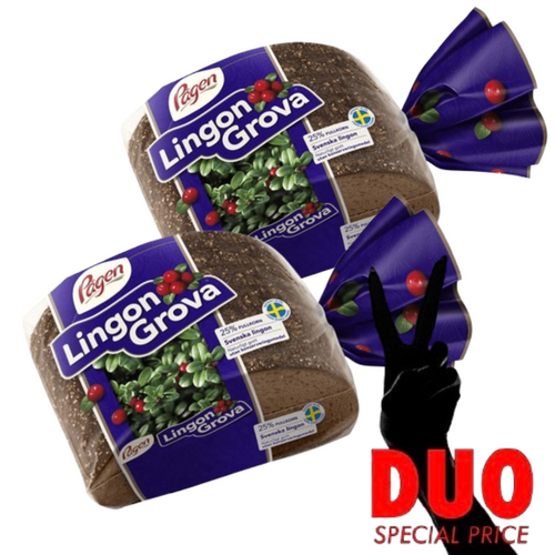 DUO Pågen Lingongrova 500 g × 2