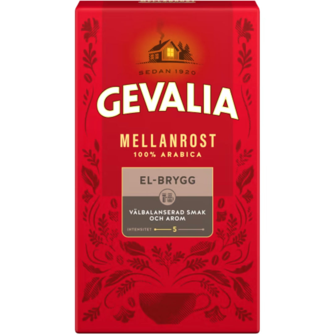 Gevalia El-brygg Mellanrost Bryggkaffe - Medium Roast Coffee for Electric Coffee maker 450g