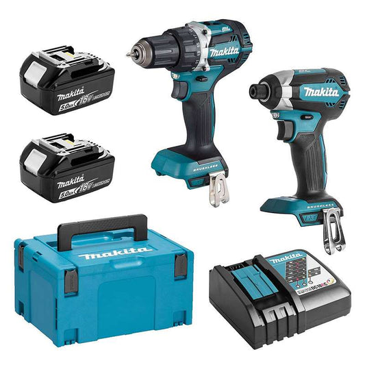 Paket med 2 verktyg MAKITA DLX2189T3J (DTD153 + DDF484) 18 V Li-Ion (3 x 5,0 Ah)