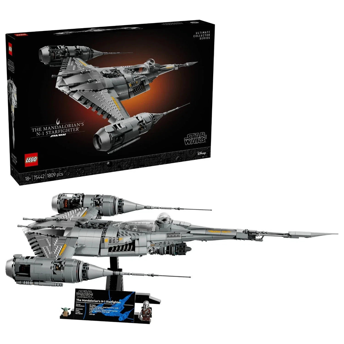 LEGO® Star Wars™ UCS The Mandalorian’s N-1 Starfighter 75442